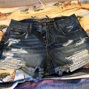 American eagle vintage hirise festival Jean shorts